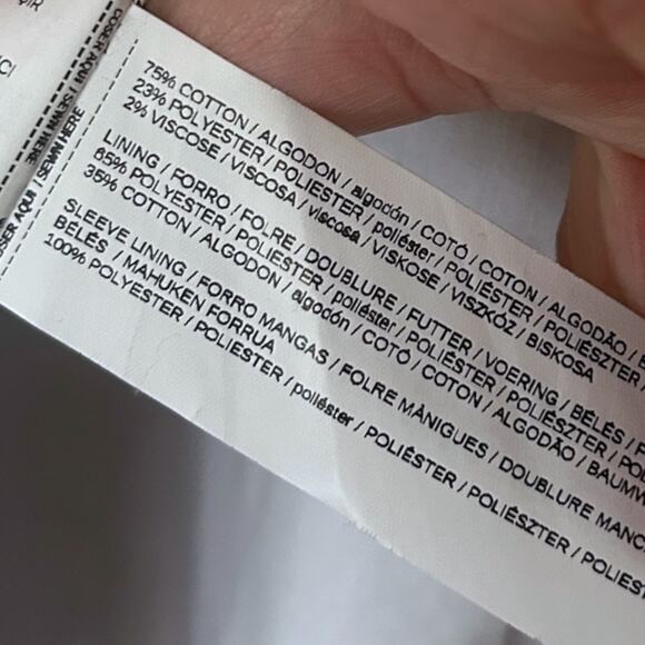 MNG Mango Plaid Blazer Women’s Med Tan Pink Black Double-Breasted Career - Picture 7 of 8